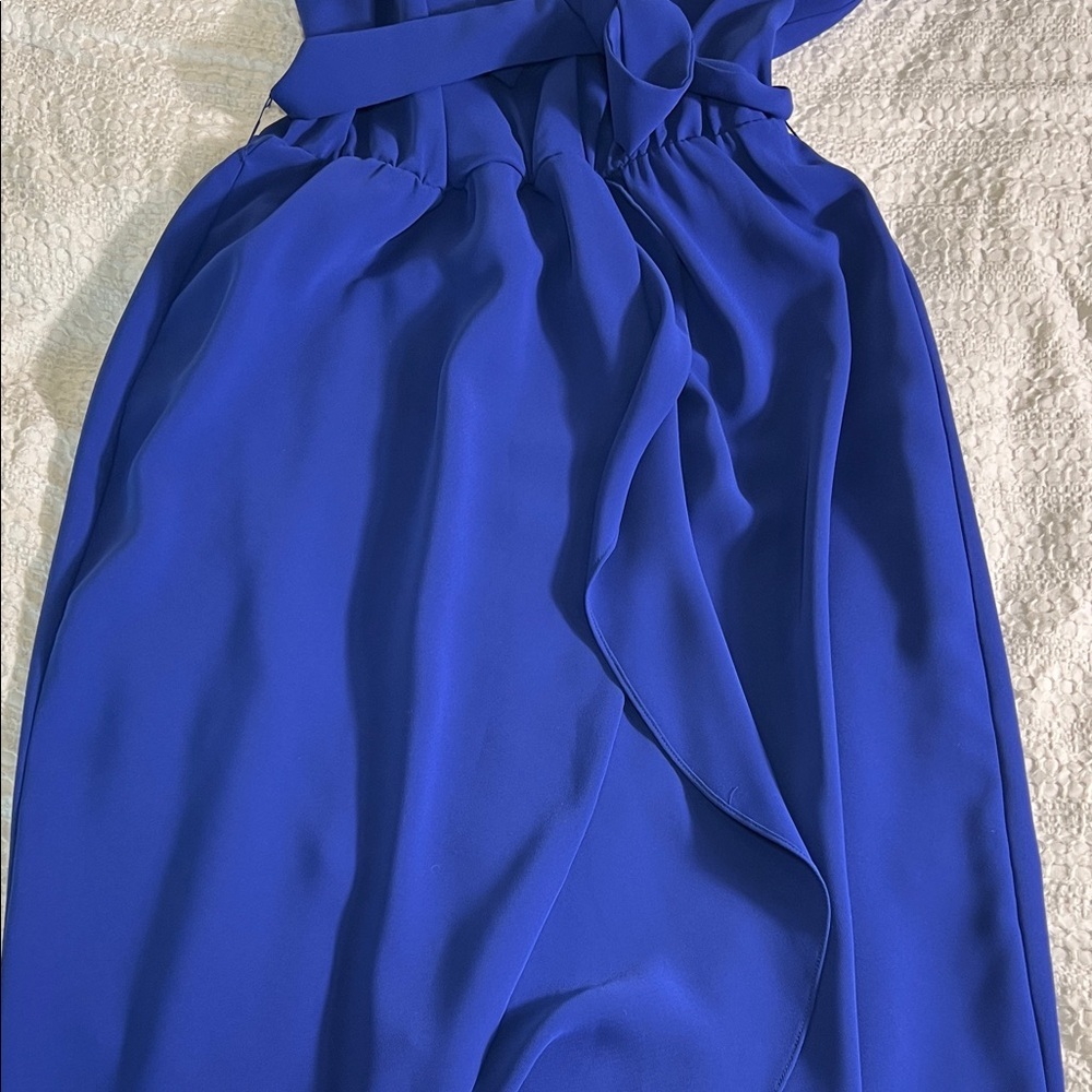 Amanda Uprichard Cobalt Blue maxi Dress size L - Picture 9 of 13